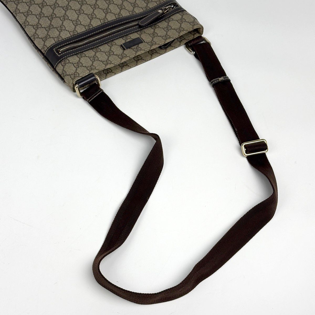 Gucci GG Pattern Shoulder Bag Crossbody Beige Brown — view 7