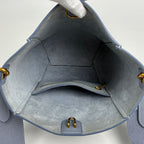 Celine Sangle Bucket Small Shoulder Bag Leather Light Blue — view 9