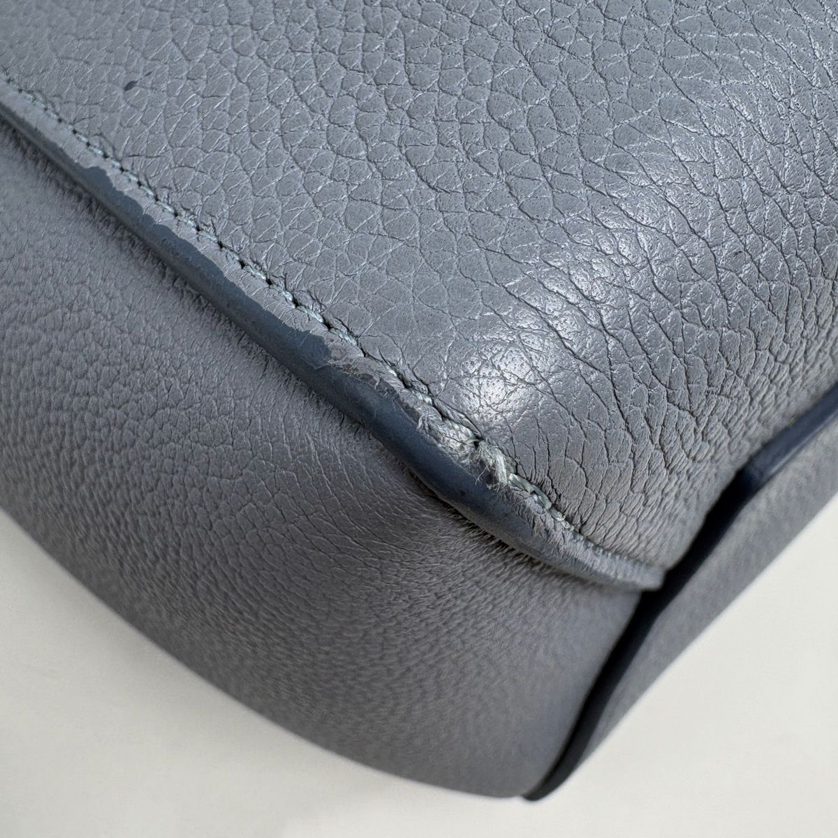 Celine Sangle Bucket Small Shoulder Bag Leather Light Blue — view 4