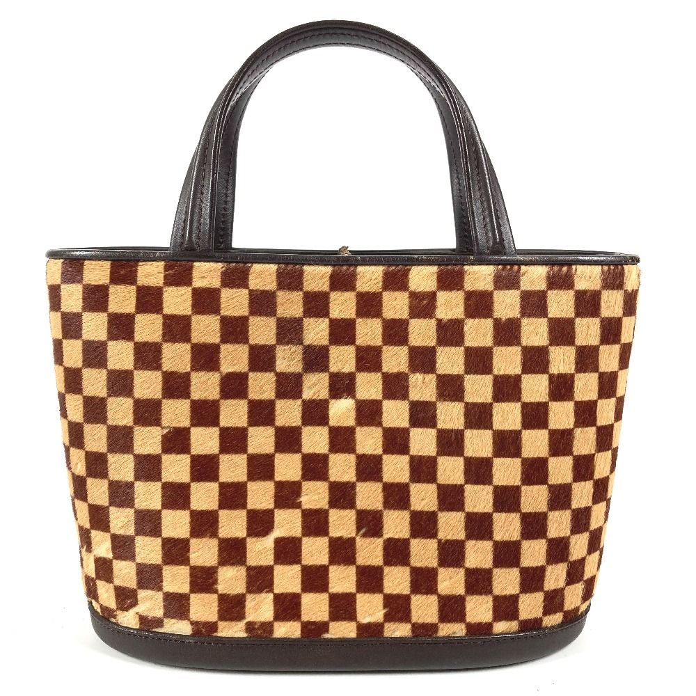 Louis Vuitton Handbag Impala Calf Hair Leather Beige Brown — view 2