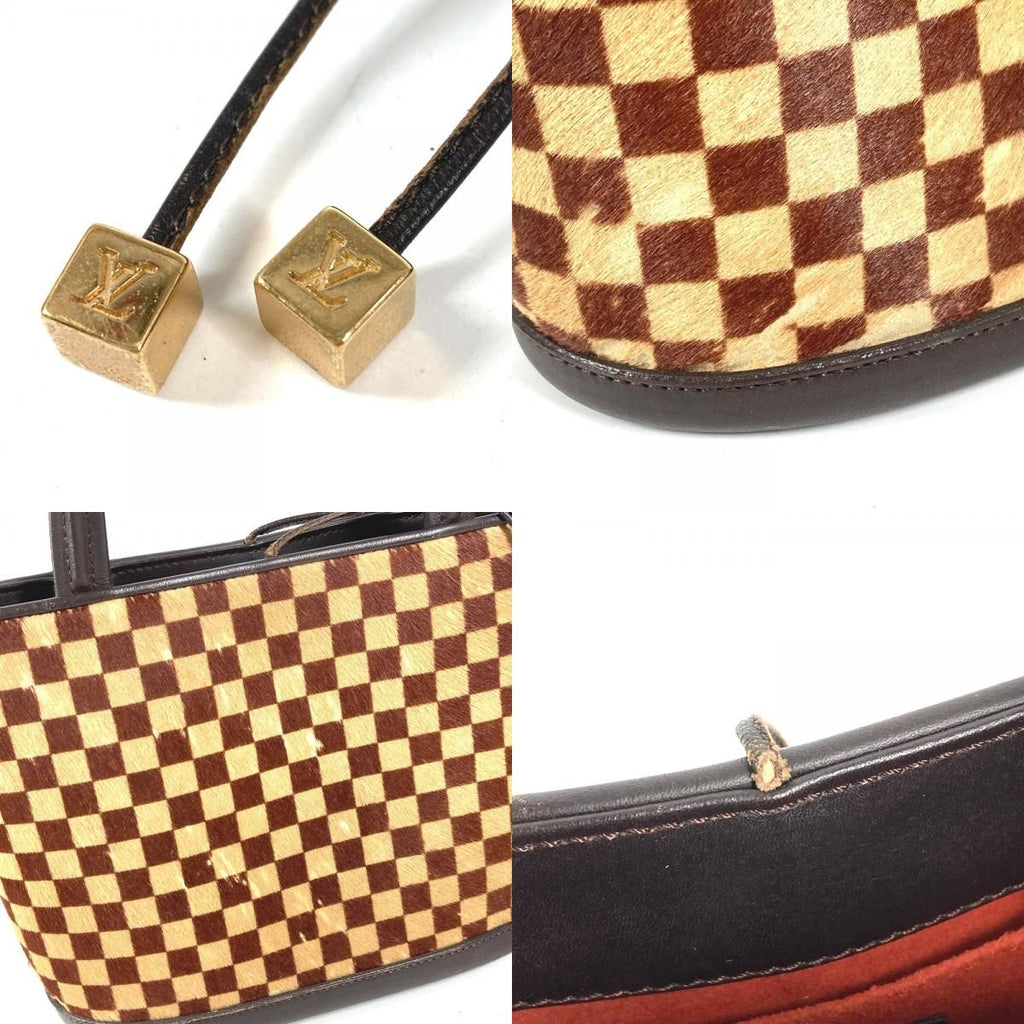 Louis Vuitton Handbag Impala Calf Hair Leather Beige Brown — view 8