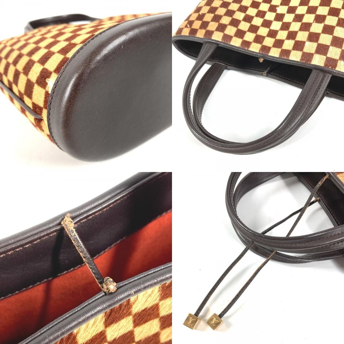 Louis Vuitton Handbag Impala Calf Hair Leather Beige Brown — view 7
