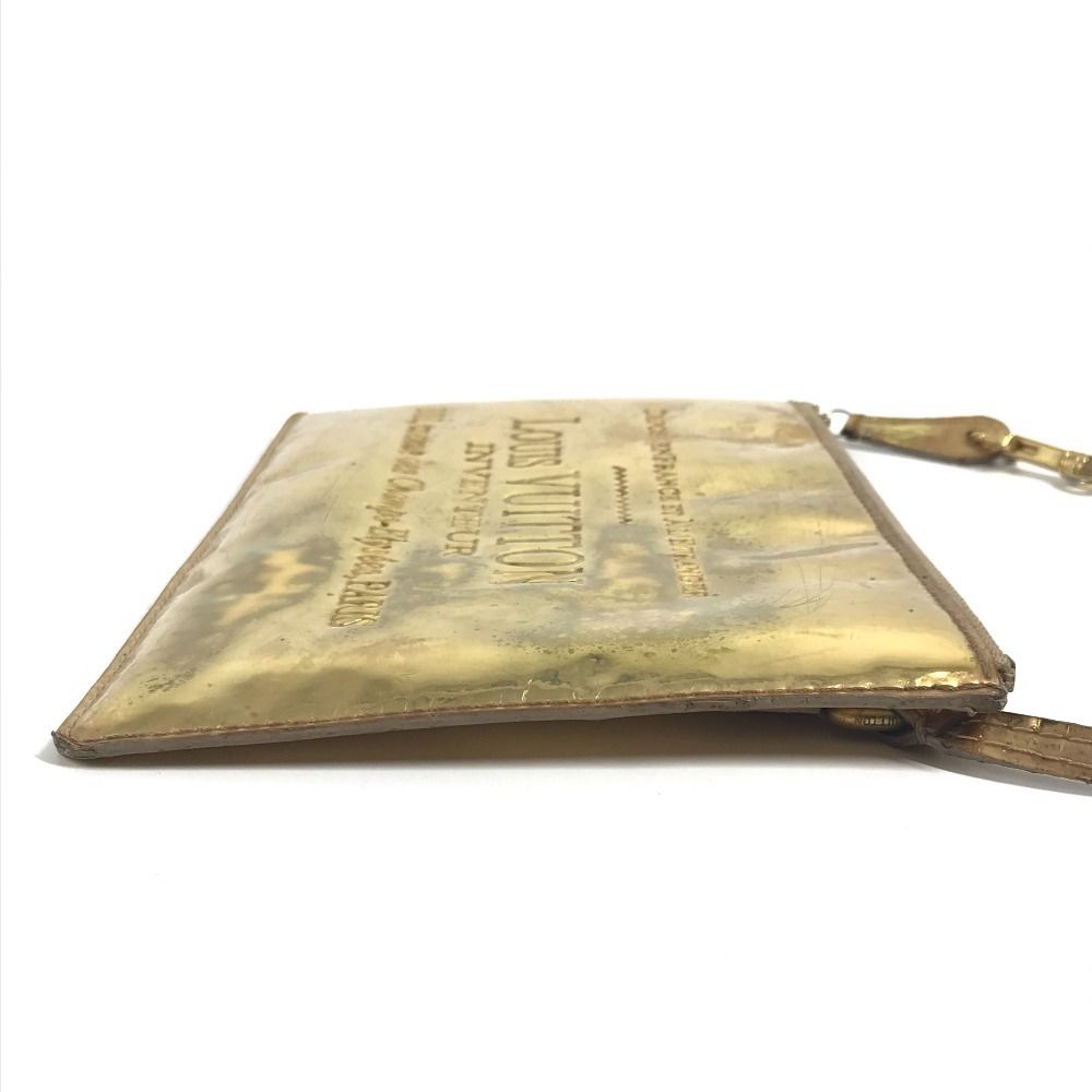 Louis Vuitton Handbag Pochette Plat Leather Gold — view 3