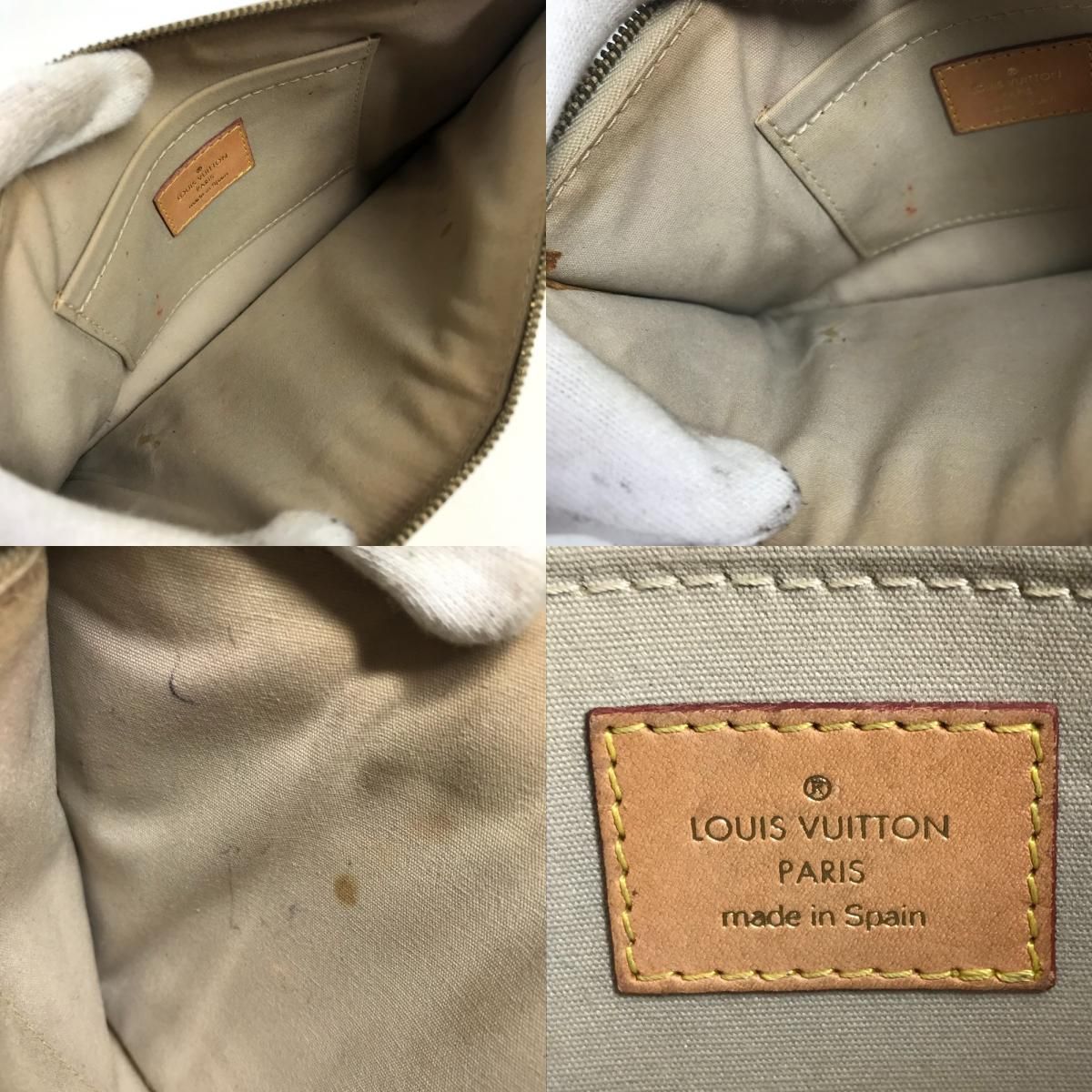Louis Vuitton Handbag Pochette Plat Leather Gold — view 8