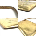 Louis Vuitton Handbag Pochette Plat Leather Gold — view 7