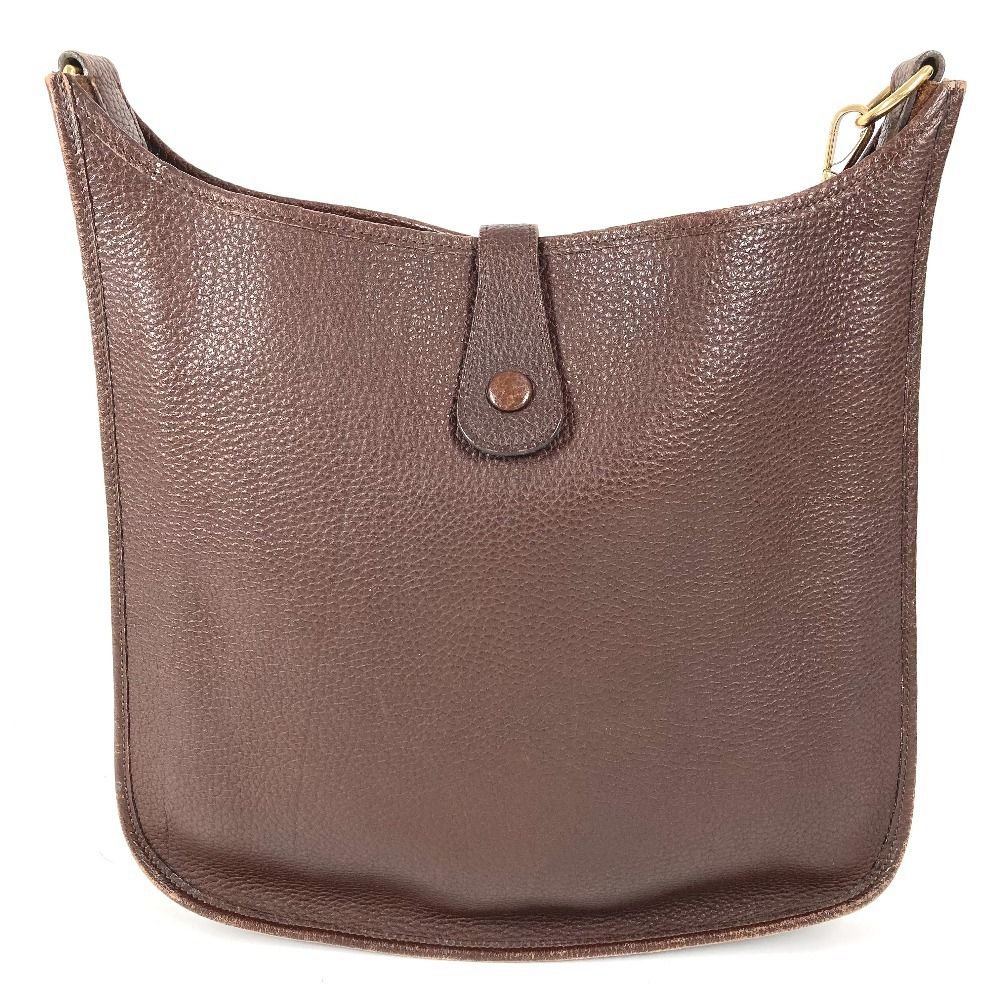 Hermes Shoulder Bag Evelyne 1 GM Togo Cacao Brown — view 2