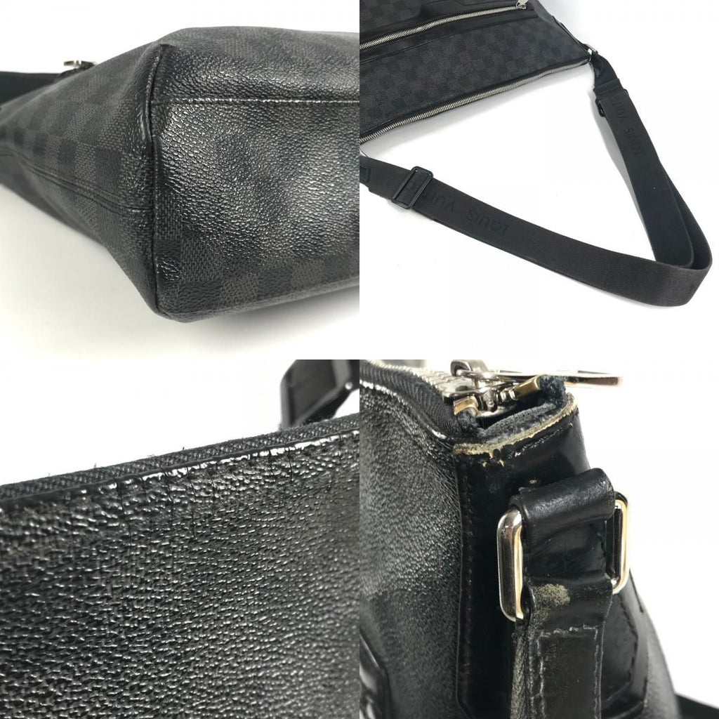 Louis Vuitton Shoulder Bag Mick MM Damier Graphite Canvas Black — view 7