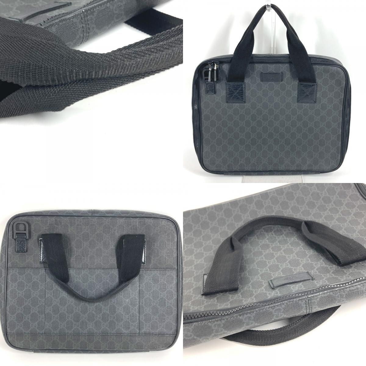Gucci Handbag GG Supreme Logo Canvas Black — view 8