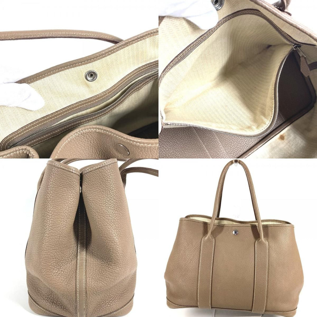 Hermes Tote Garden Party 36 PM Negonda Etoupe Beige — view 7