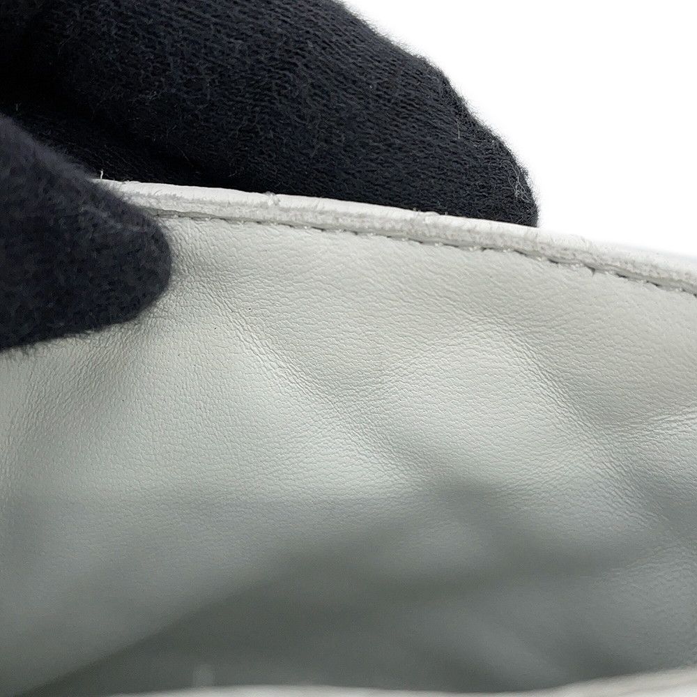 Chanel Short Boots Quilted CC Logo Leather 36 1 2C White Black — view 8