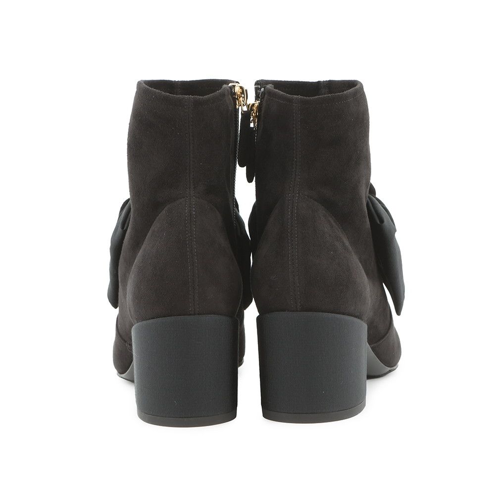 Chanel Short Boots Camellia CC Logo Suede 37C — view 3