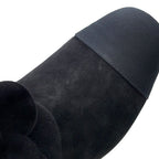 Chanel Short Boots Camellia CC Logo Suede 37C — view 5