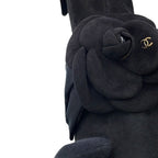 Chanel Short Boots Camellia CC Logo Suede 37C — view 6