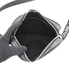 Celine Shoulder Bag Triomphe Horizontal Leather Black Brown — view 5