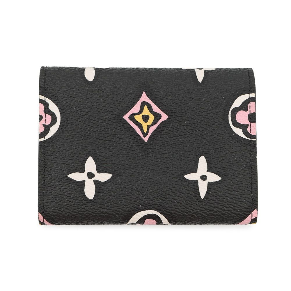 Louis Vuitton Coin Case Monogram Wild at Porte Monnaie Rosalie Noir Black Multicolor — view 3