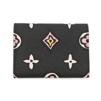 Louis Vuitton Coin Case Monogram Wild at Porte Monnaie Rosalie Noir Black Multicolor — view 3
