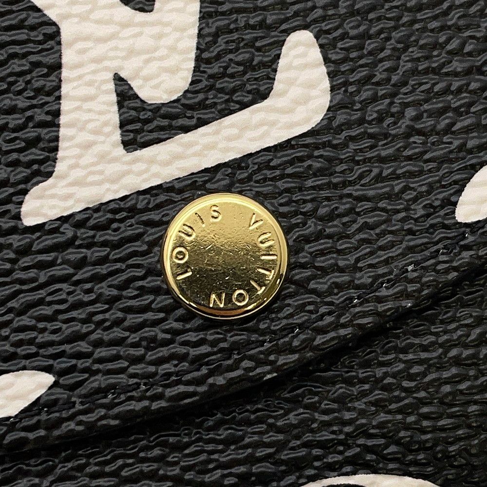 Louis Vuitton Coin Case Monogram Wild at Porte Monnaie Rosalie Noir Black Multicolor — view 8
