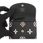 Louis Vuitton Coin Case Monogram Wild at Porte Monnaie Rosalie Noir Black Multicolor — view 4