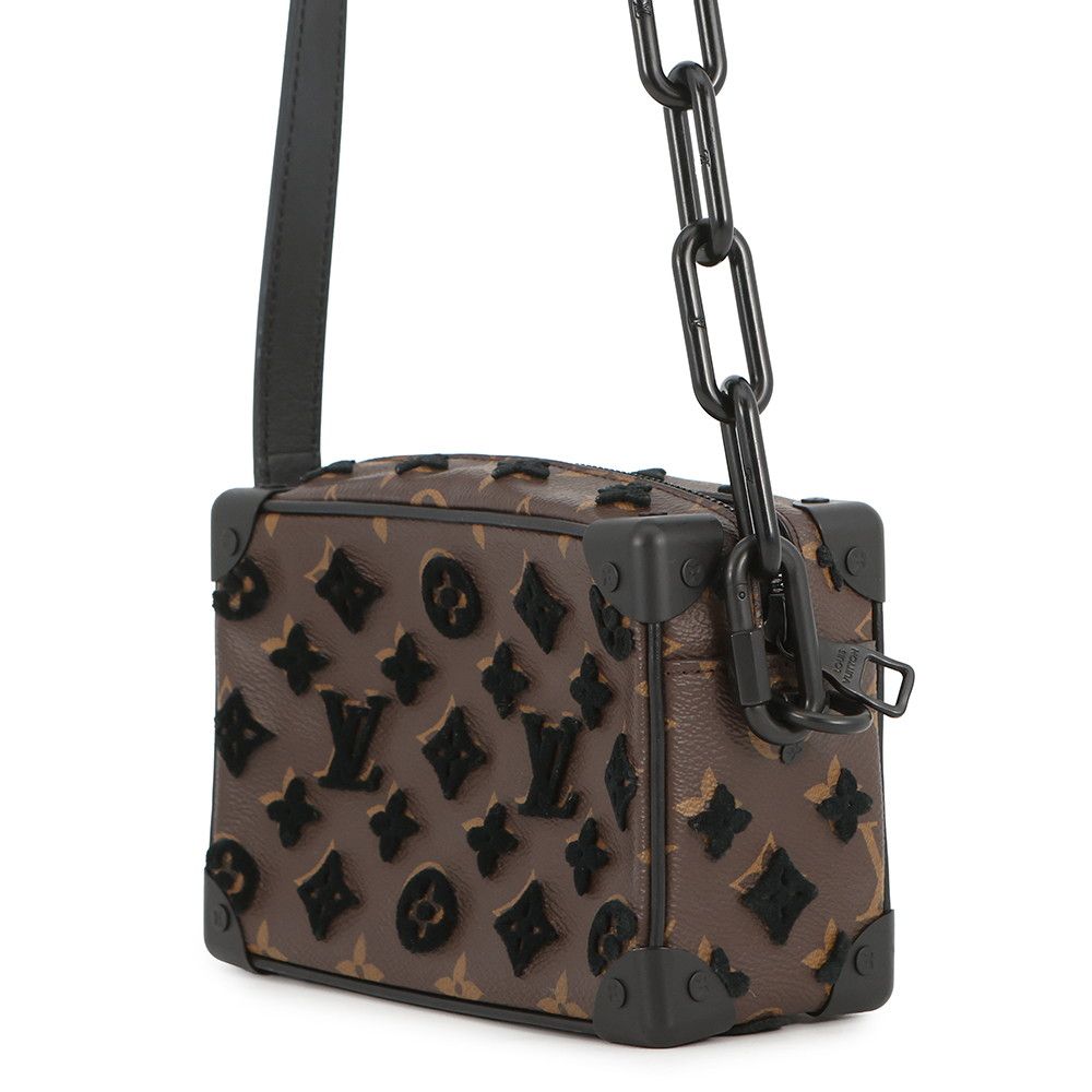 Louis Vuitton Shoulder Bag Monogram Tufting Mini Soft Trunk Black Noir — view 2