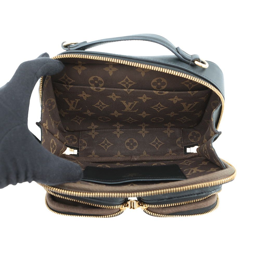 Louis Vuitton Shoulder Bag Monogram Calf Leather Utility Noir Black — view 6