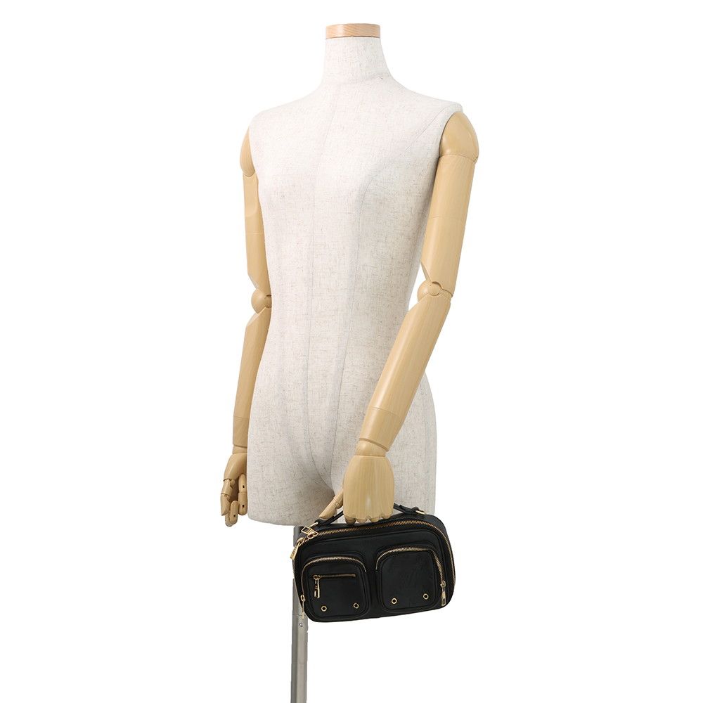 Louis Vuitton Shoulder Bag Monogram Calf Leather Utility Noir Black — view 4