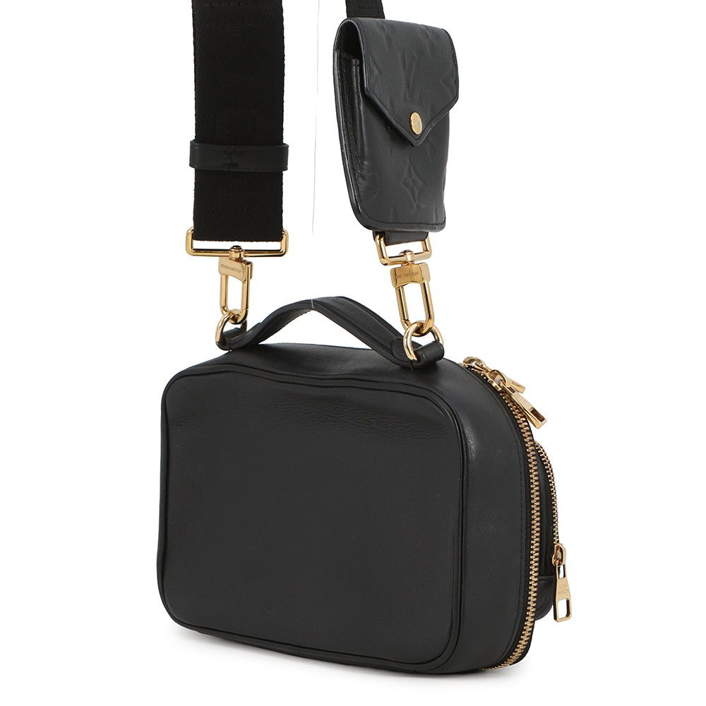 Louis Vuitton Shoulder Bag Monogram Calf Leather Utility Noir Black — view 2