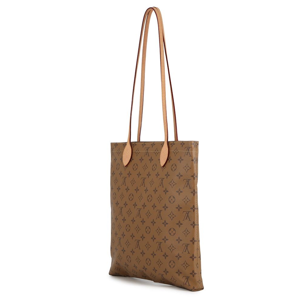 Louis Vuitton Tote Monogram Reverse Video Print Carry It Noir Black Brown — view 2