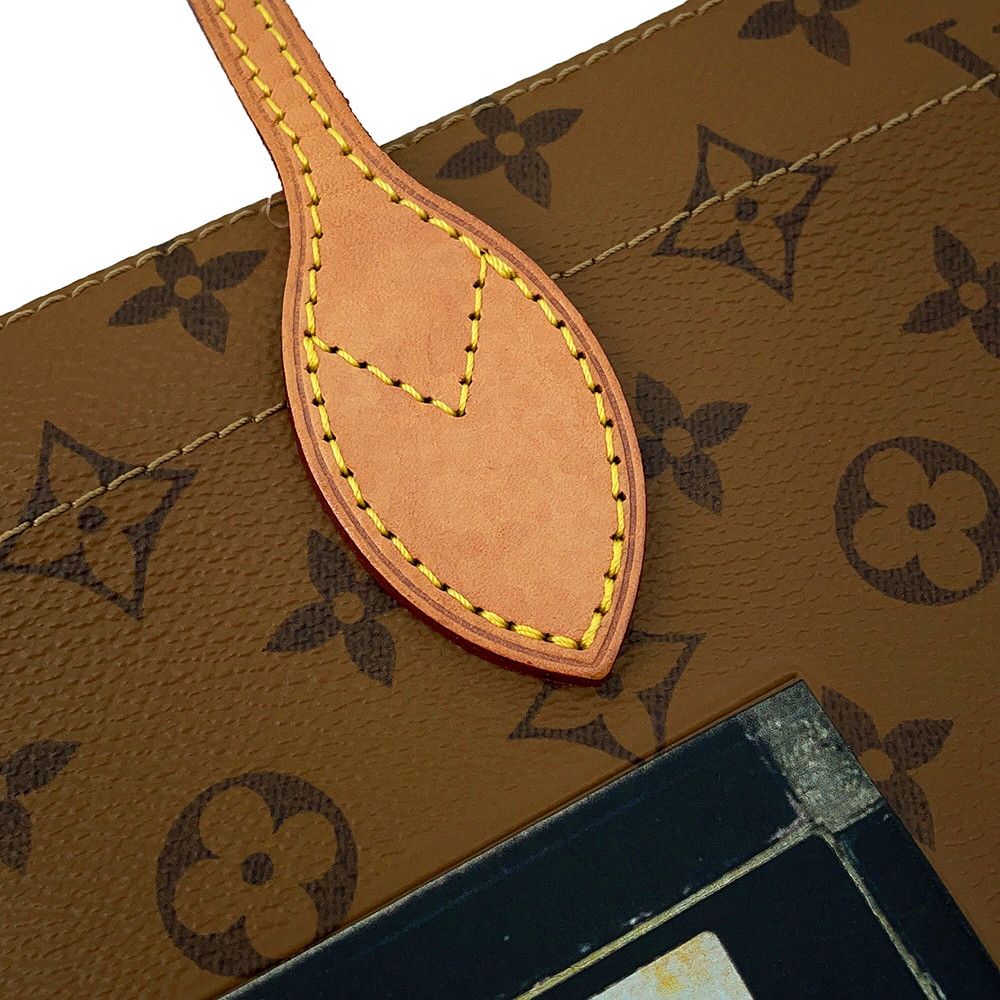 Louis Vuitton Tote Monogram Reverse Video Print Carry It Noir Black Brown — view 8