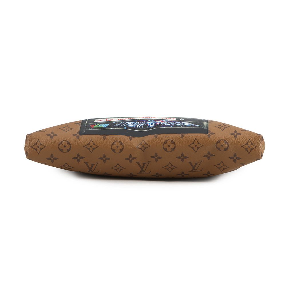 Louis Vuitton Tote Monogram Reverse Video Print Carry It Noir Black Brown — view 3