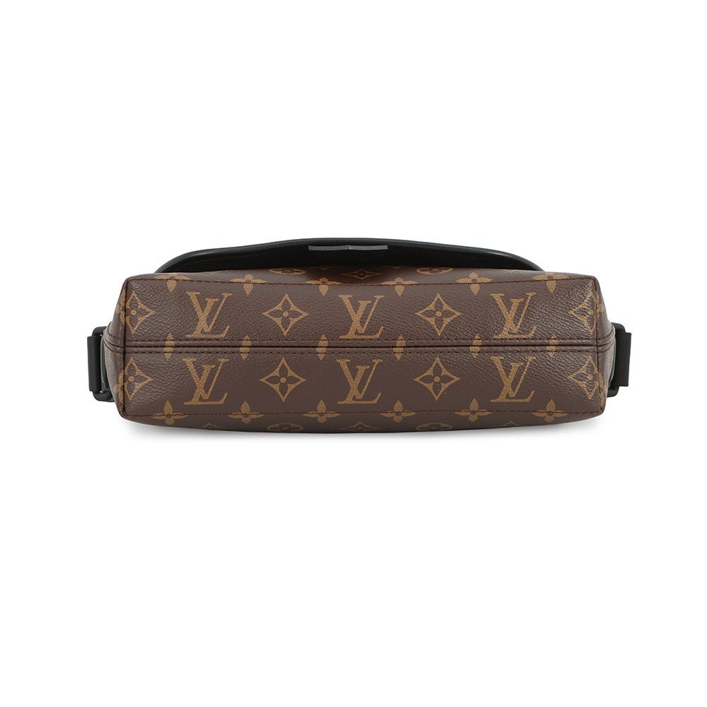 Louis Vuitton Shoulder Bag Monogram Macassar Magnetic Noir Black — view 3