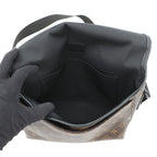 Louis Vuitton Shoulder Bag Monogram Macassar Magnetic Noir Black — view 6