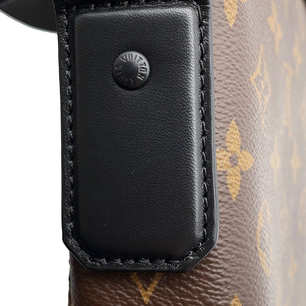 Louis Vuitton Shoulder Bag Monogram Macassar Magnetic Noir Black — view 7
