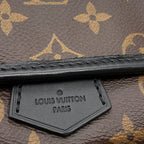 Louis Vuitton Shoulder Bag Monogram Macassar Magnetic Noir Black — view 8