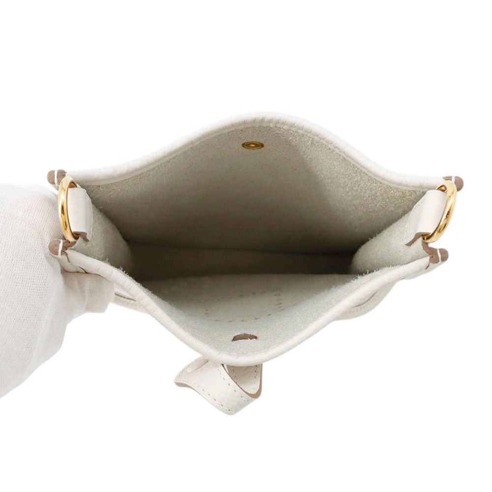 Hermes Evelyne TPM Amazon Gris Perle Gold Handbag — view 4