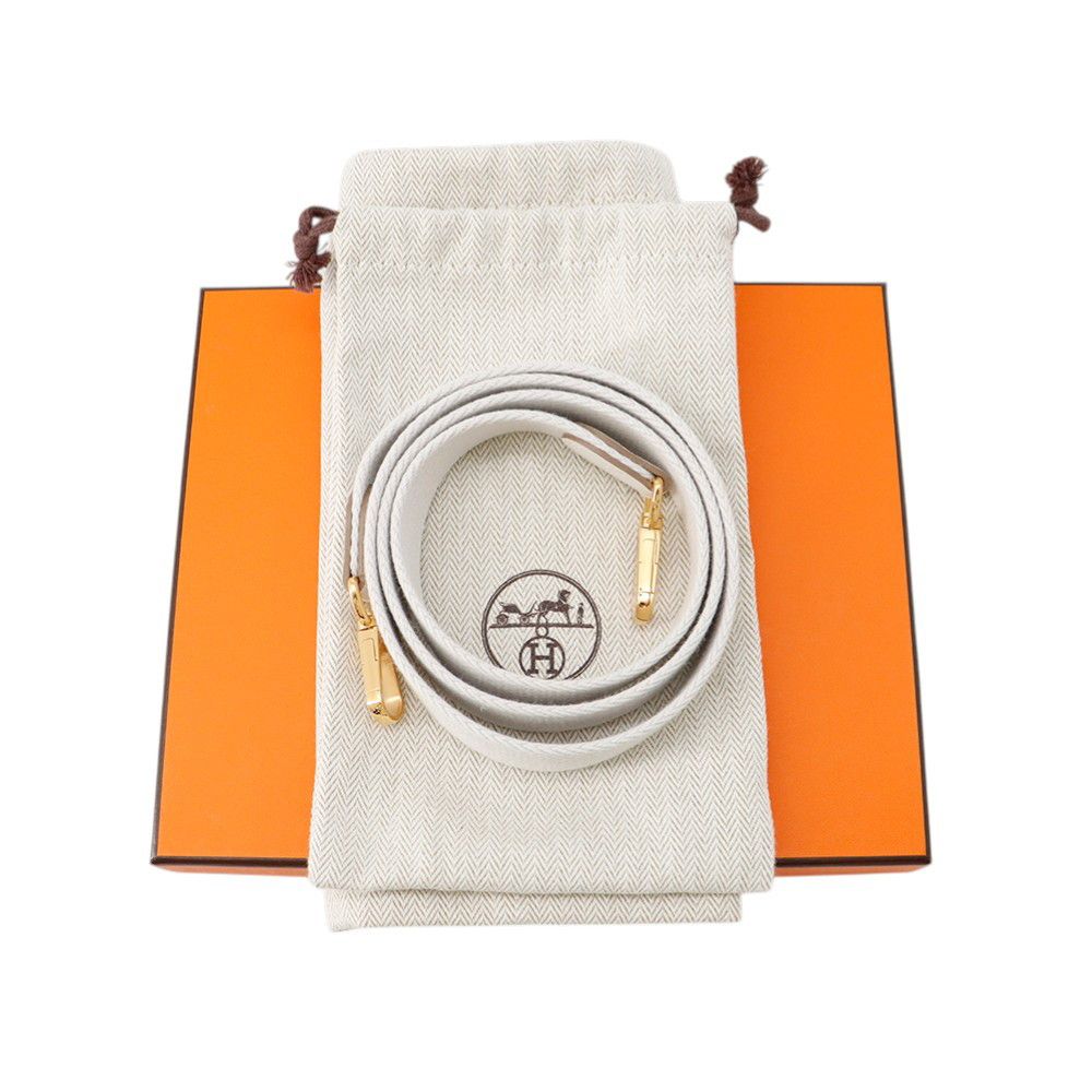 Hermes Evelyne TPM Amazon Gris Perle Gold Handbag — view 9