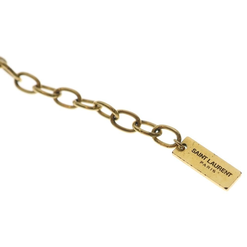 Saint Laurent Paris Cassandra Necklace Gold Plated — view 6