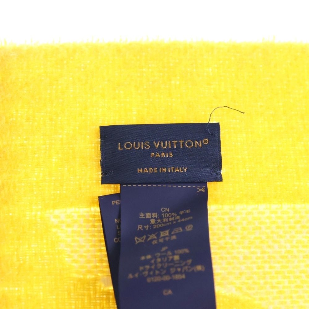 Louis Vuitton LV Birds Scarf White Yellow — view 4