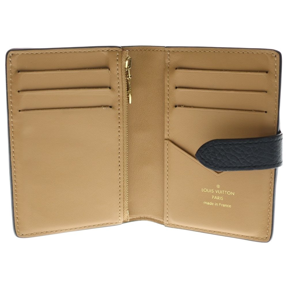 Louis Vuitton LV Vertical Wallet Compact Capucines Black Leather — view 4