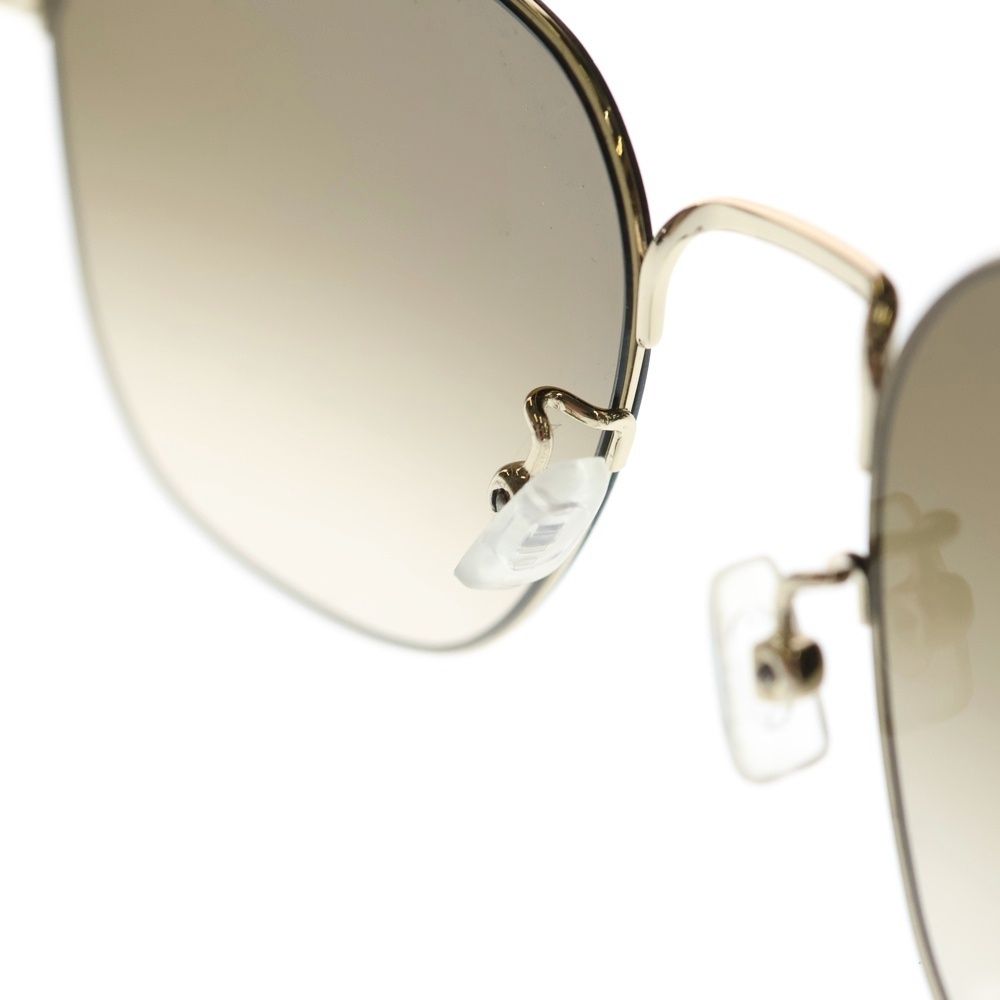 Saint Laurent Paris Asian Fit Square Frame Sunglasses Brown — view 5