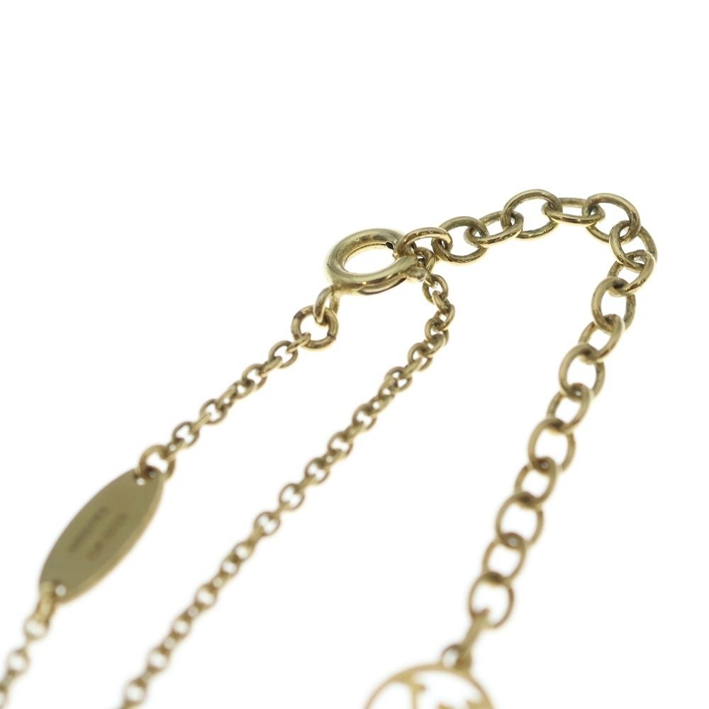 Louis Vuitton Collier Lou Glam LV Logo Necklace Gold — view 4