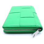 Bottega Veneta Cassette Zip Around Wallet Card Case Green — view 3