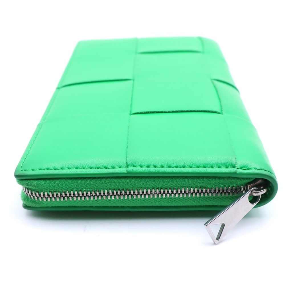 Bottega Veneta Cassette Zip Around Wallet Card Case Green — view 3