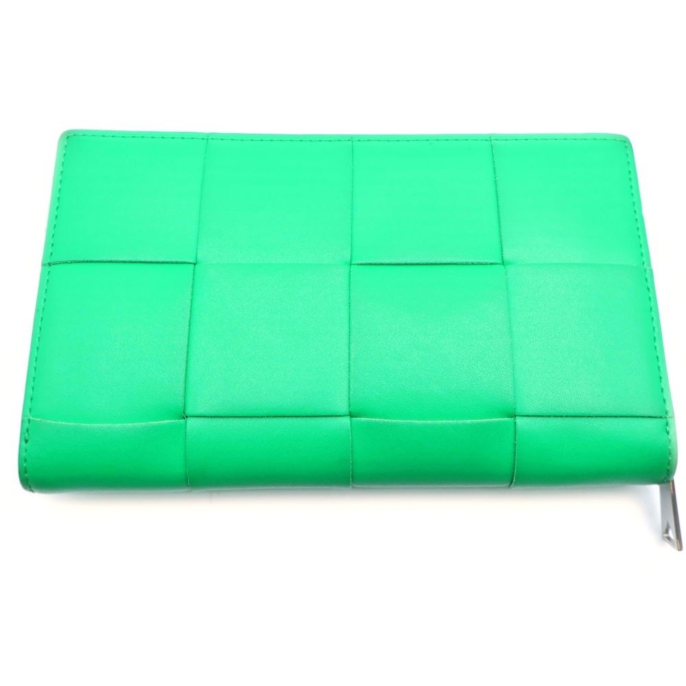 Bottega Veneta Cassette Zip Around Wallet Card Case Green — view 2