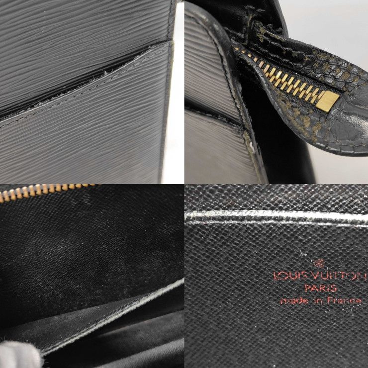Louis Vuitton Second Bag Pochette Homme Noir Black Epi Leather — view 8