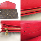Louis Vuitton Wallet Portefeuille Sarah Brown Coquelicot Monogram X — view 6