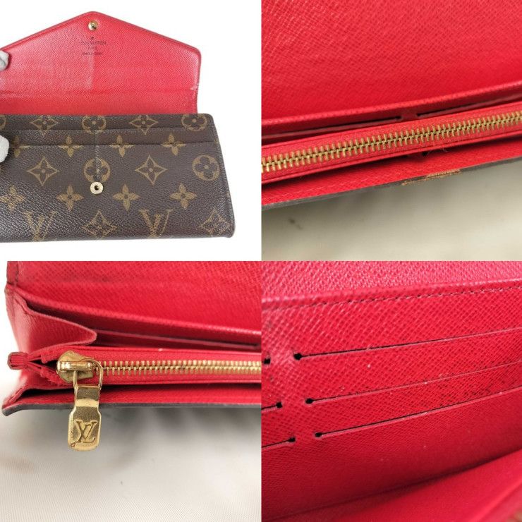 Louis Vuitton Wallet Portefeuille Sarah Brown Coquelicot Monogram X — view 6