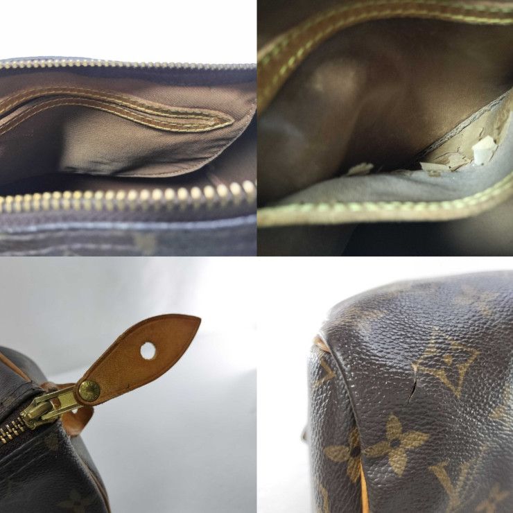 Louis Vuitton Handbag Speedy 35 Brown Monogram Canvas Mini — view 9