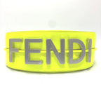 Fendi Shoulder Bag Graffiti Leather Yellow — view 5