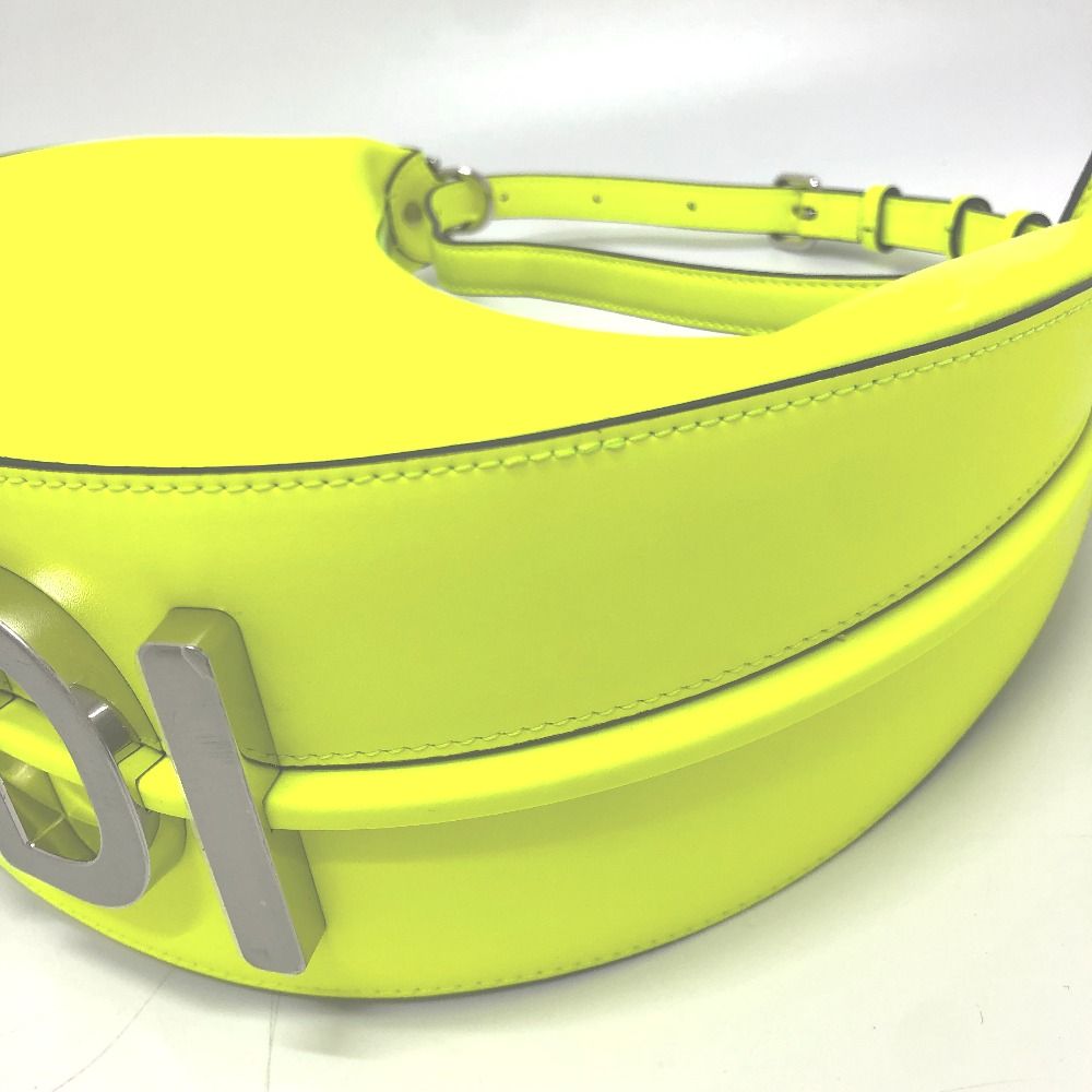 Fendi Shoulder Bag Graffiti Leather Yellow — view 6