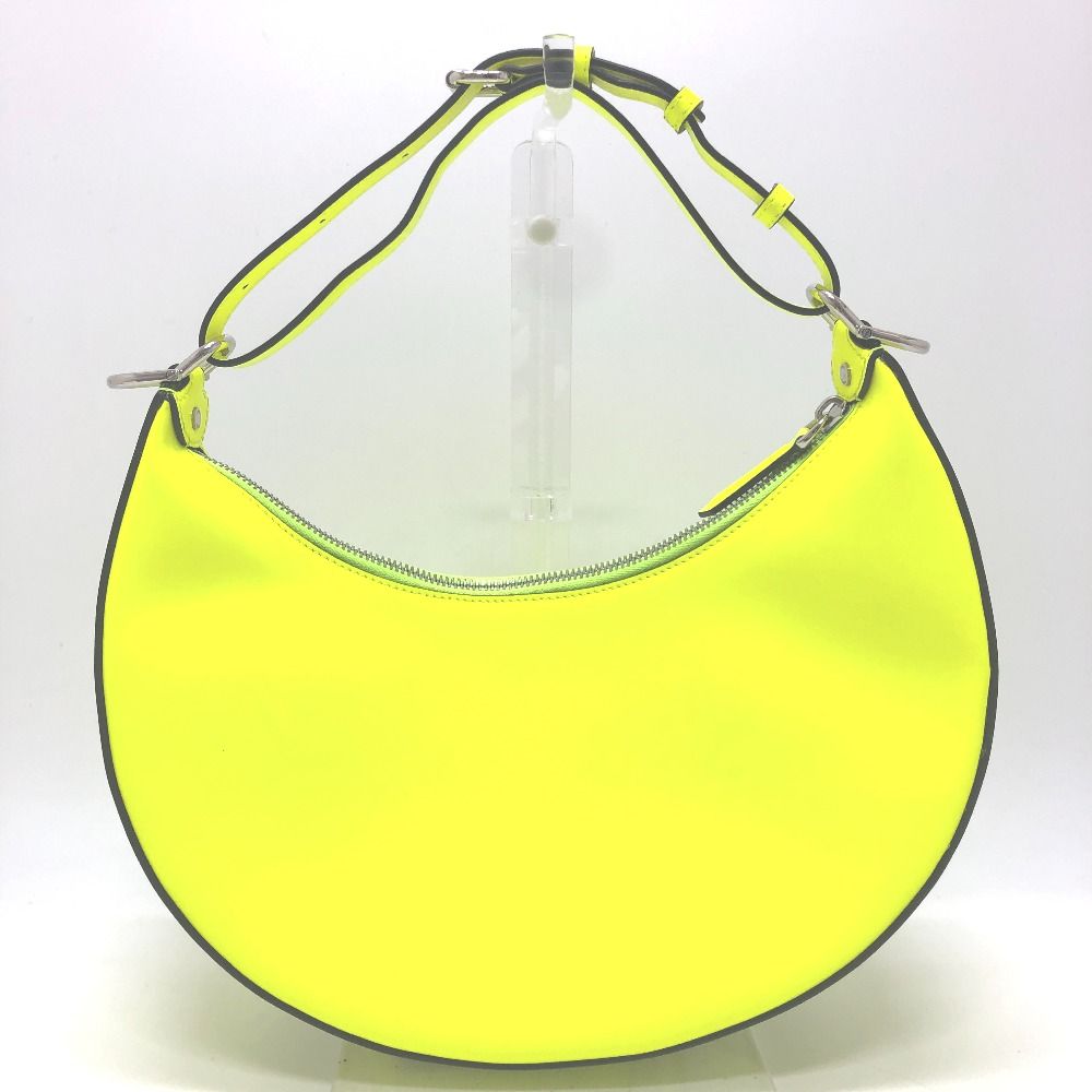 Fendi Shoulder Bag Graffiti Leather Yellow — view 2